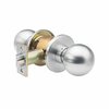 Trans Atlantic Co. Heavy Duty Stainless Steel Grade 1 Commercial Cylindrical Classroom Door Knob with Lock DL-HVB70-US32D